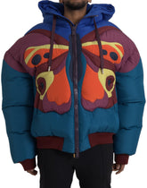 Dolce & Gabbana Multicolor Butterfly Hooded Puffer Jacket -   -  Dolce & Gabbana.
